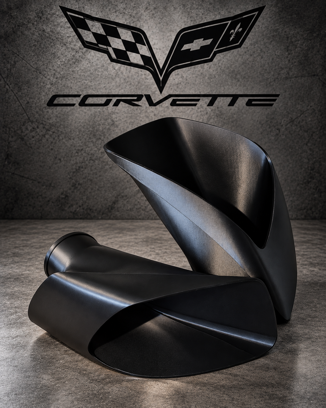 Luftinntak laget til Chevrolet C6.