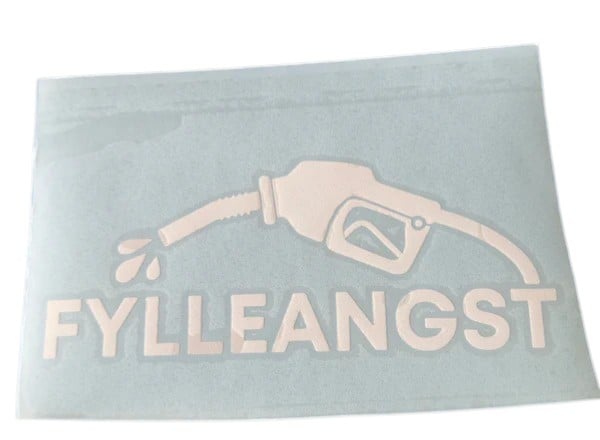 ⛽ “Fylleangst” klistremerke – for deg som vet 😅