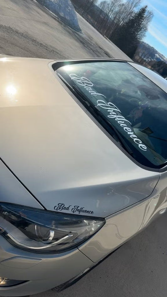 Frontrute Klistremerke Etter Ønske