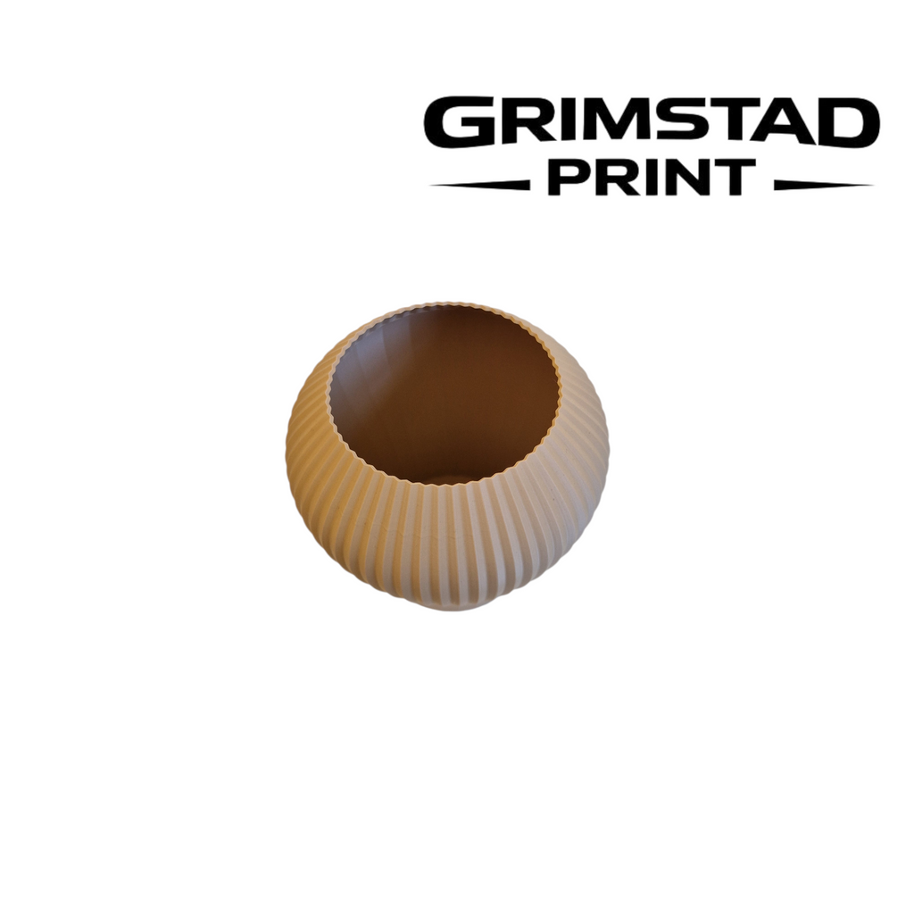 Japandi-inspirert vase – stilren og moderne Peanøtt Brun