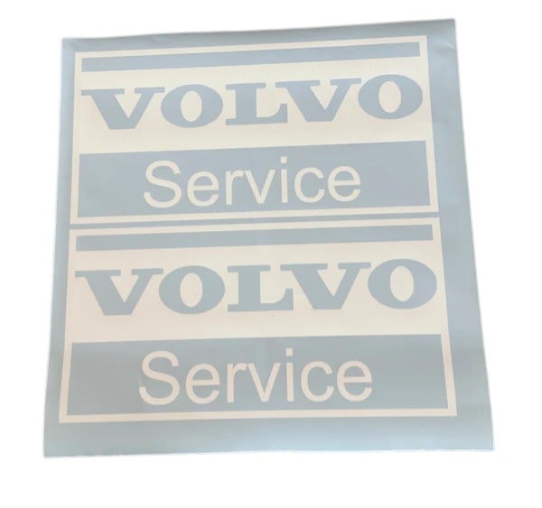 🔧 Volvo service klistremerke – stilrent og originalt preg!