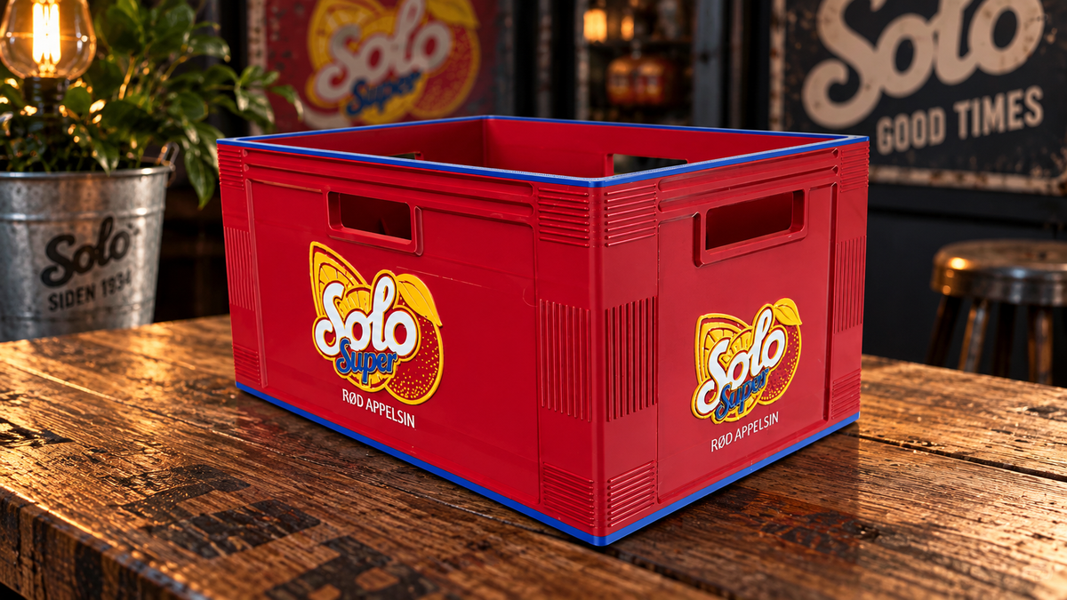 Rød Solo mini kasse. 6 stk 0,33