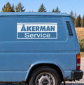Åkerman serviceklistremerke