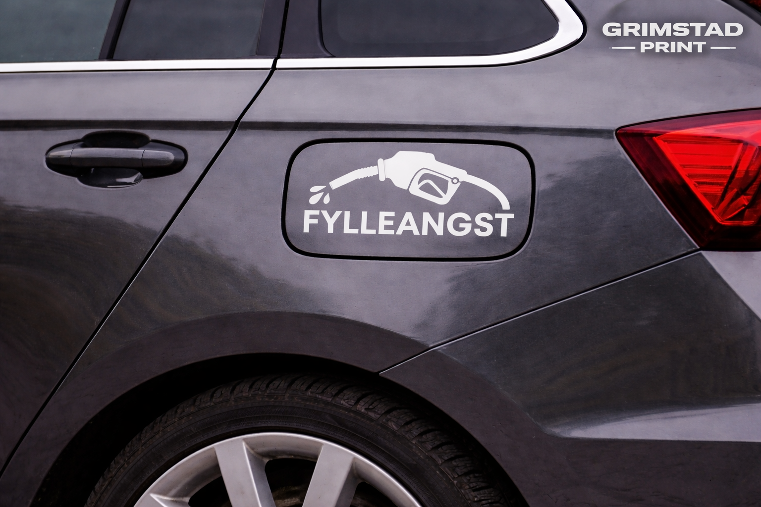 ⛽ “Fylleangst” klistremerke – for deg som vet 😅