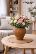 Japandi-inspirert vase – stilren og moderne Peanøtt Brun