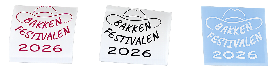 Bakken Festivalen Tidligere år 13x13cm