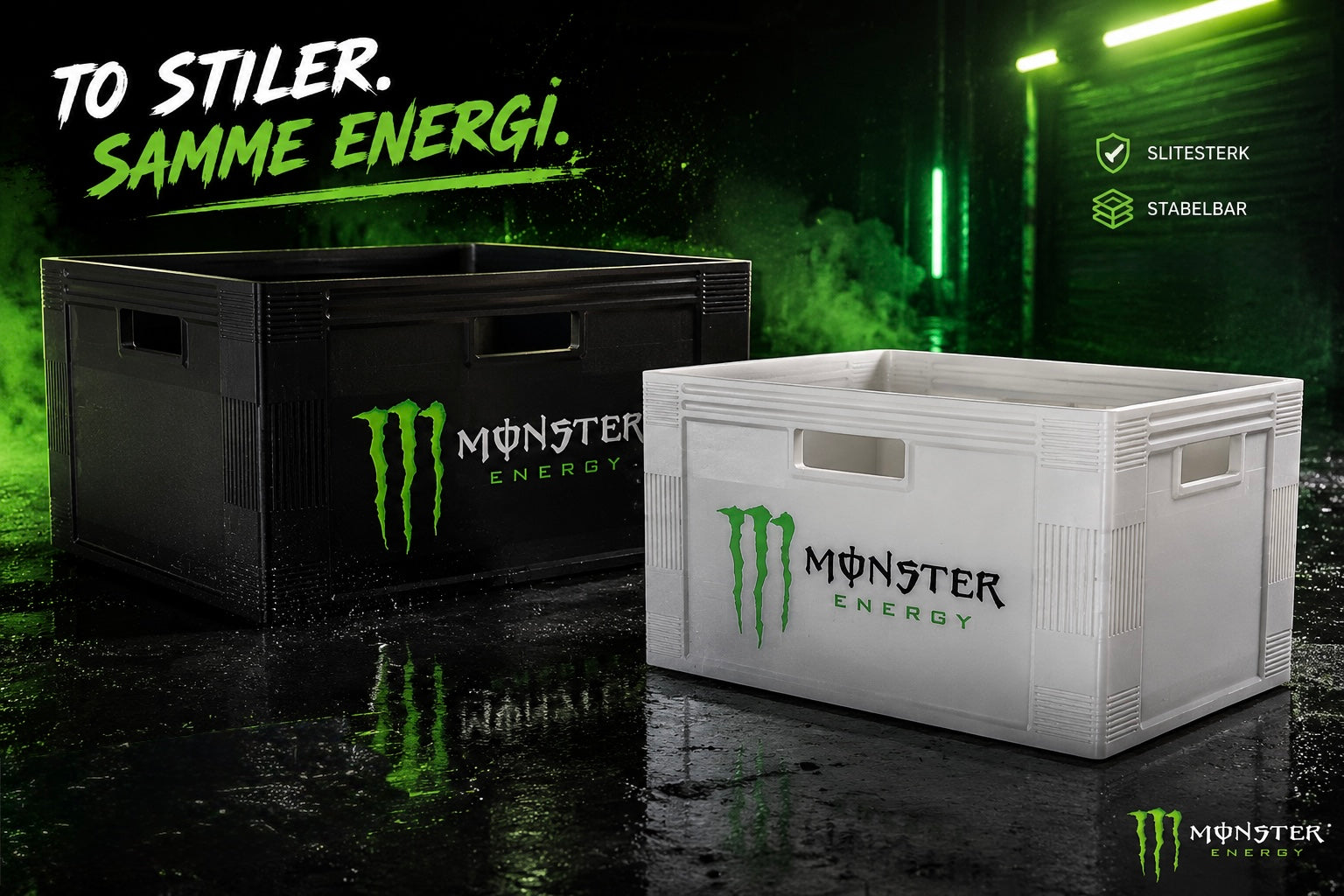 Mini Monster kasse til 6stk 0,5 Bokser