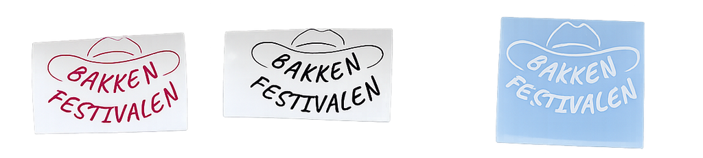 Bakken Festivalen klistremerke 10x13cm