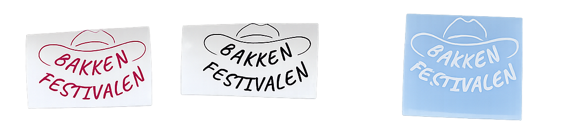 Bakken Festivalen klistremerke 15x20cm