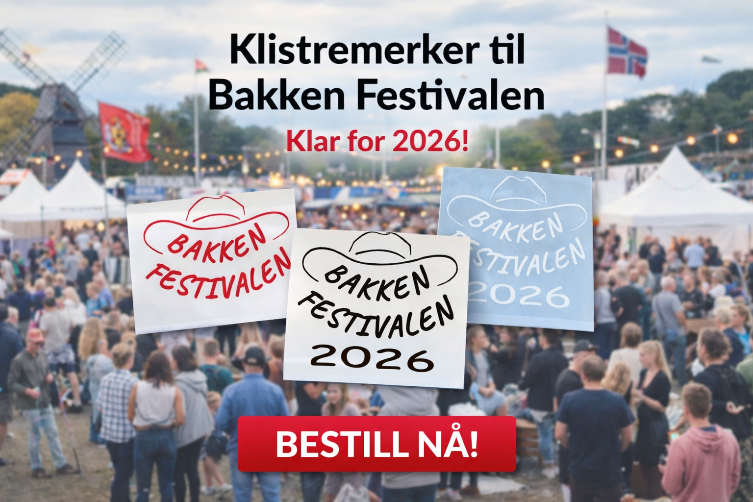 Bakken Festivalen Tidligere år 13x13cm