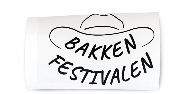 Bakken Festivalen klistremerke 10x13cm