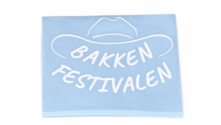 Bakken Festivalen klistremerke 15x20cm
