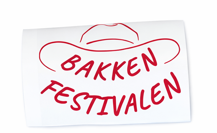 Bakken Festivalen klistremerke 15x20cm