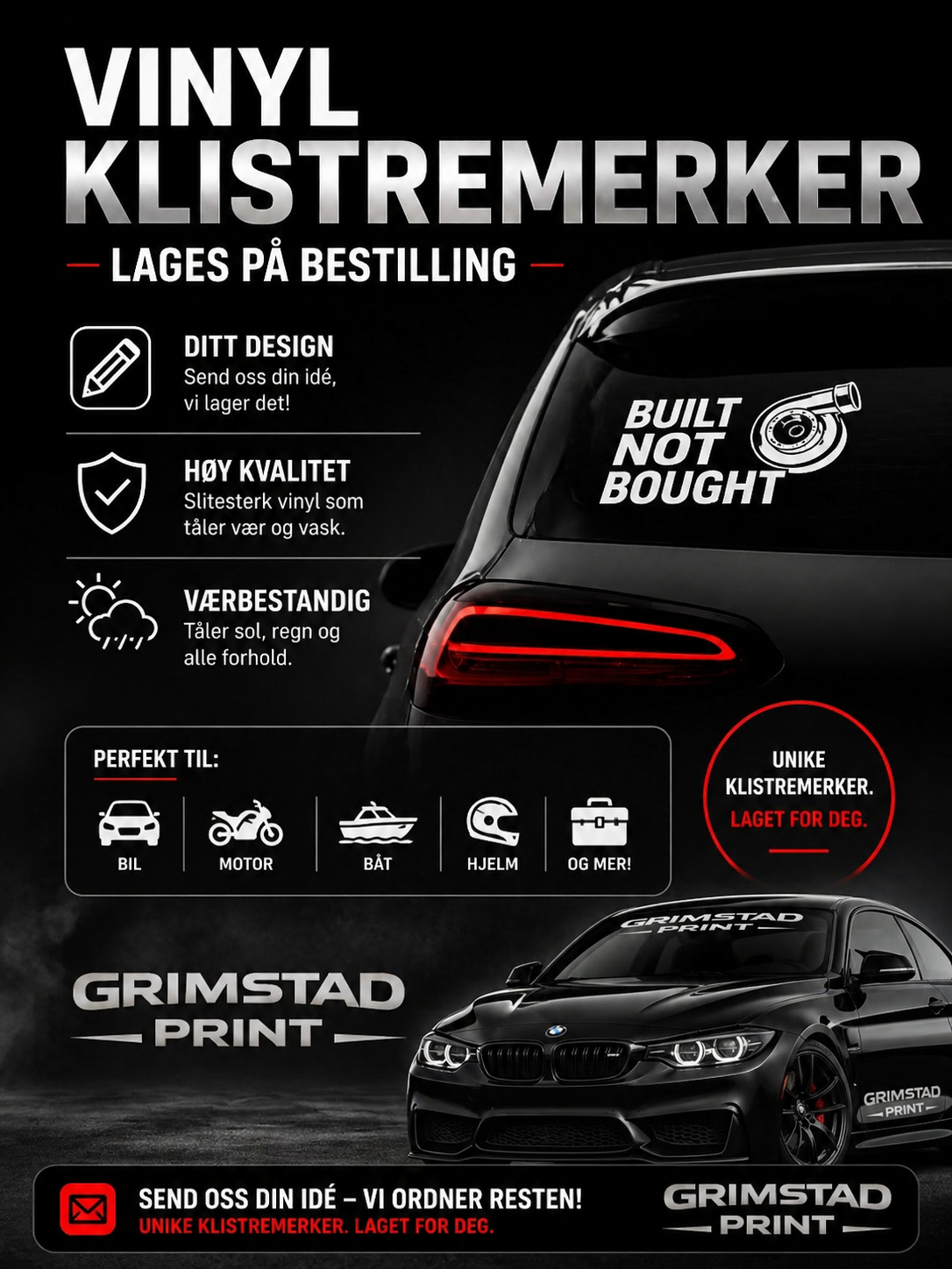 Klistremerker på bestilling – akkurat slik du vil ha det!