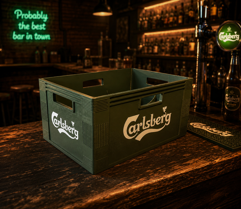 Mini Carlsberg Øl kasse til 6stk 0,33 Bokser