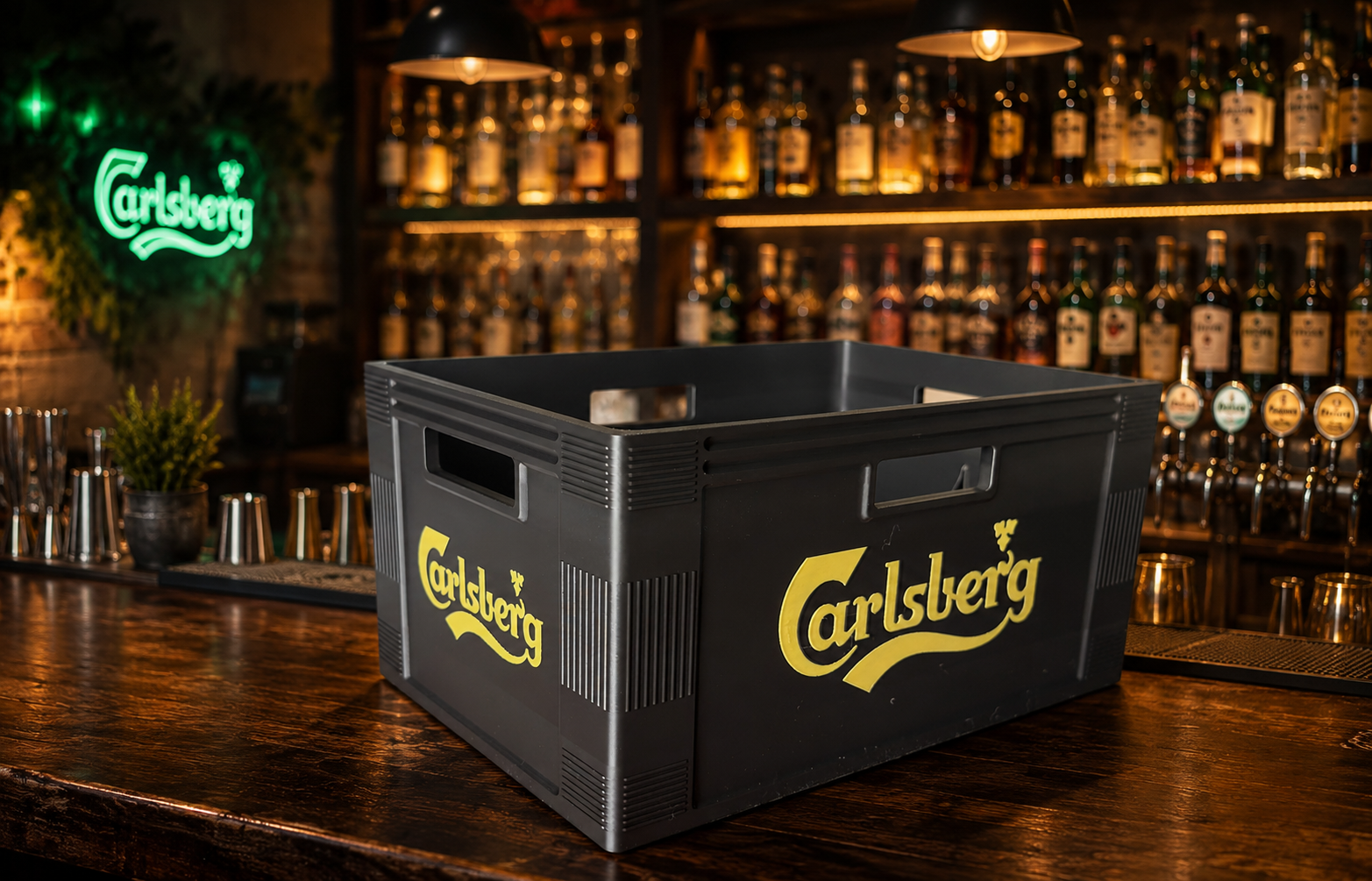 Mini Carlsberg Øl kasse til 6stk 0,33 Bokser