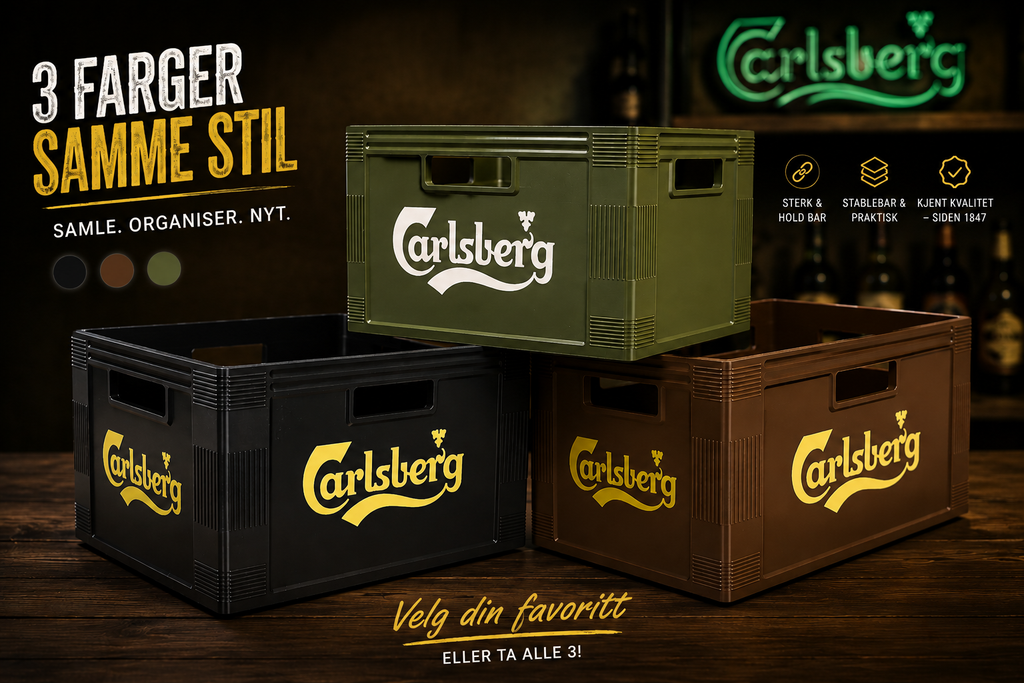 Mini Carlsberg Øl kasse til 6stk 0,33 Bokser