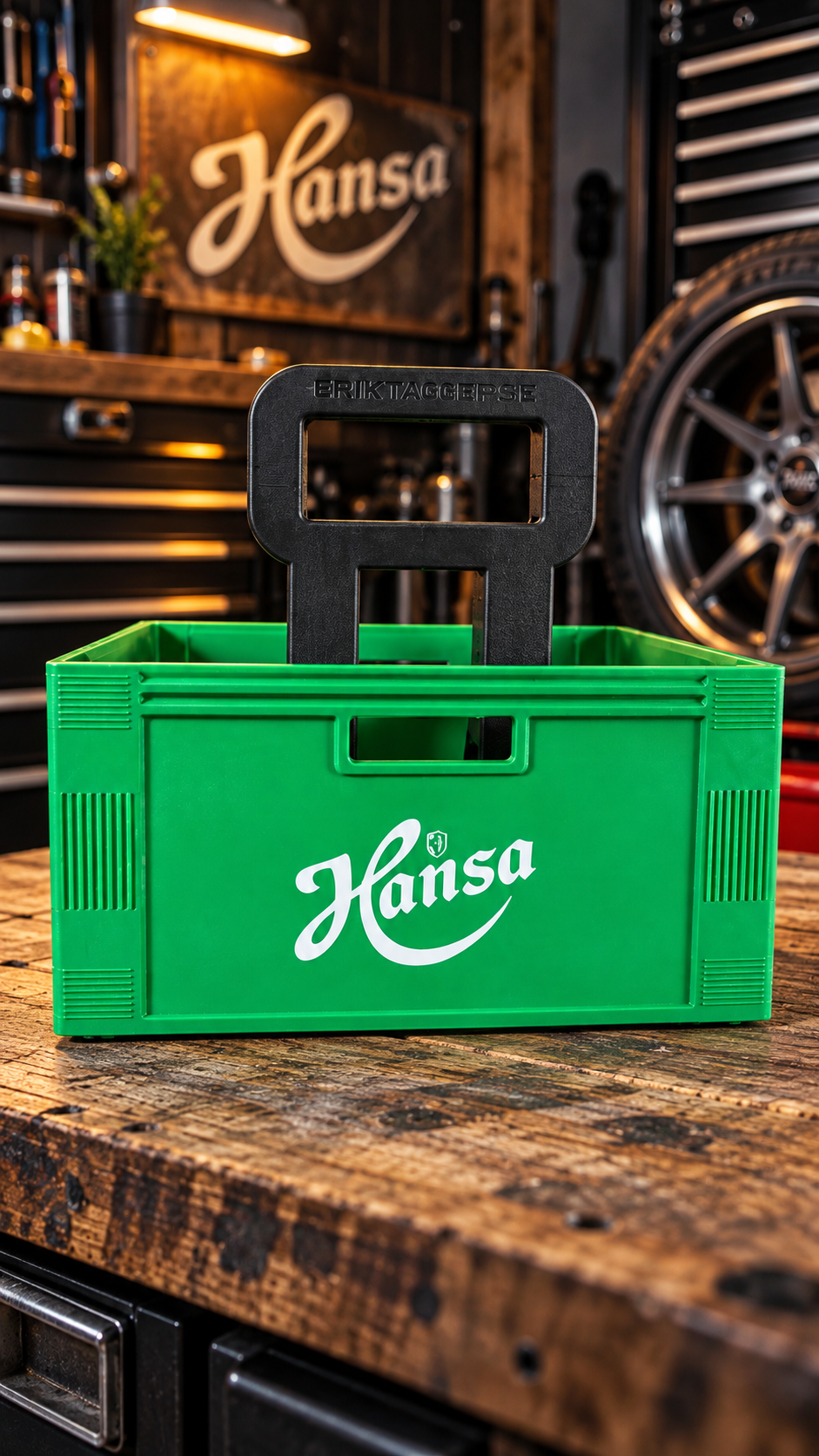Mini Hansa-ølkasse – 6 × 0,33/0,5 L bokser