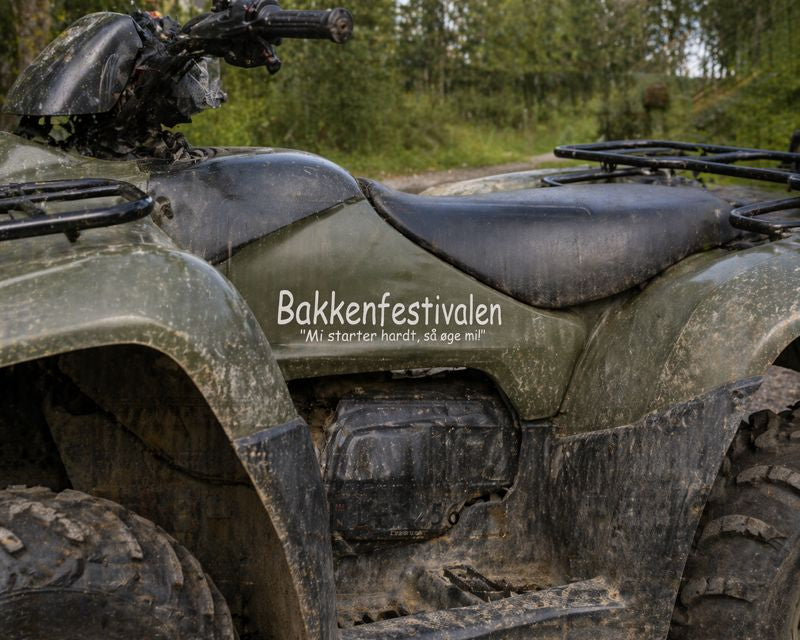 "Mi starter hardt, så øge mi!" klistremerke Liten